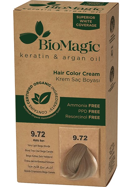 Saç Boyası Küllü Sarı No: 9.72