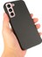 Karbon Fiber Doku Telefon Kılıfı Pu Deri Kaplamalı Pc + Tpu Hibrid Kılıf Samsung Galaxy S22 + 5g Için Için - Siyah (Yurt Dışından) 2