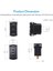 10-60 V Çift Voltmetre Gerilim Monitör Pikap Rv Kamyon Motor Için Mavi LED Dijital Panel 5