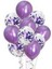 Konfetili Lila Balon Demeti 10 Adet 1