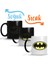 Batman Logo Sihirli Kupa Bardak Porselen 1