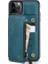 C20 Apple iPhone 11 Pro Max Için Fermuarlı Cep Pu Deri Kaplamalı Kılıf - Mavi (Yurt Dışından) 4