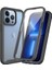 Apple iPhone 13 Pro Için Pet Ekran Koruyuculu Tpu + Pc Hibrit Telefon Kılıfı - Siyah (Yurt Dışından) 1