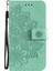 Apple iPhone 13 Pro Için Ayarlanabilir Standlı Çiçek Baskılı Askılı Deri Kılıf - Yeşil (Yurt Dışından) 2