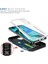 Apple iPhone 13 Pro Için 3'ü 1 Arada Kamera Korumalı Metal Standlı Tpu + Pc Telefon Kılıfı - Siyah/beyaz (Yurt Dışından) 2