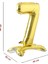 7 Rakam Ayaklı Folyo Balon, 65 cm - Altın 2
