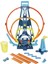 GLC96 Hot Wheels Track Builder 3'lü Çember Aksiyonu Seti 2