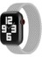 Apple Watch Uyumlu Kordon Kayış Bileklik Örgü Loop Gri 38-40 mm S Beden 1
