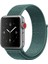 Apple Watch Uyumlu Dokuma Kordon Kayış 1-2-3-4-5-6-7-Se 38MM 40MM - Çam Yeşili 1