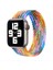 Apple Watch Uyumlu Kordon Kayış Bileklik Örgü Loop Rengarenk Gökkuşağı 38-40 mm S Beden 1