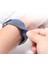 Apple Watch Uyumlu Kordon Kayış Bileklik Örgü Loop Pembe 42-44 mm M Beden 4