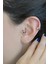 Sacce Scarves&Accessories Tektaş Halka Tragus Piercing Helix Kıkırdak Küpesi Gümüş Renk 5