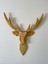 Ahşap Geyik Kafası 2 Boyutlu Ceviz Renk 2