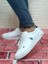 Franco Beyaz Sneaker Düz Taban Unisex Rahat Spor Ayakkabı 5