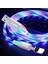 Manytetik Mıknatıslı Çok Renk Kayar Işıklı Mikro USB Kablo 1