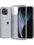 iPhone 12 Için Parmak Izi Bırakmayan Şeffaf Pc+Tpu Hibrit Kılıf - Gri (Yurt Dışından) 1