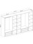 Kale 7 Mebran Kapaklı 4ç Dolap - Beyaz 210 cm 5