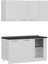 150CM Köşe Mutfak Dolabı - Beyaz K150-B1 3