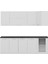 240CM Köşe Mutfak Dolabı - Beyaz K240-B2 4