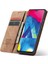 Casesung 013 Serisi Galaxy M10 Çevirme Deri Telefon Kılıfı - Kahverengi (Yurt Dışından) 5