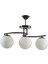 Linda Modern Kapalı Globe Camlı Üçlü Avize 1