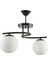 Linda Modern Kapalı Globe Camlı Ikili Avize 1