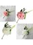 5x Gül Çiçek Broş Düğün Groom Groomsmen Gelin Için Boutonniere Corsage (Yurt Dışından) 5