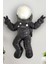 Dekoratif Dev Siyah Astronot Apollo Duvar Heykeli (47X35CM) 1