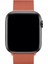 Apple Watch 1 2 3 4 5 6 7 Se Nike Uyumlu 42MM 44MM 45MM Metal Hasır Premium Loop Kordon Turuncu 2