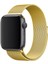 Apple Watch 1 2 3 4 5 6 7 Se Nike Uyumlu 42MM 44MM 45MM Metal Hasır Premium Loop Kordon Altın 3