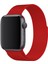 Apple Watch 1 2 3 4 5 6 7 Se Nike Uyumlu 42MM 44MM 45MM Metal Hasır Premium Loop Kordon Kırmızı 3