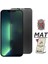 Apple iPhone 13 Mini Mat Seramik Cam Nano Esnek Kırılmaz Full Tam Kaplayan Ekran Koruyucu 1