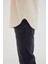 Bej Basic Erkek Bisiklet Yaka Long Fit Eteği Biyeli T-Shirt 2