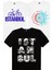 Istanbul Bisiklet Beyaz, Türkiye Ay Yıldız Beyaz, Istanbul Harfler Siyah Erkek 3'lü Eko Paket T-Shirt 1