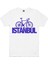 Istanbul Bisiklet Beyaz, Türkiye Ay Yıldız Beyaz, Istanbul Harfler Siyah Erkek 3'lü Eko Paket T-Shirt 2