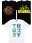 Türk Ay Yıldız Siyah, Türkiye Harfler Beyaz, Istanbul Bisiklet Siyah Kadın 3'lü Eko Paket T-Shirt 1