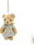 Peluş Kıyafetli Ayıcık Anahtarlık, 12,5 x 8,5 cm - Kız Model 1