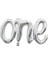 Gümüş One Yazı Folyo Balon 1