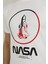 SN704 Nasa Rocket T-Shirt Beyaz Erkek T-Shirt 4