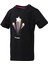 911495-2001 Bisiklet Yaka Regular Fit Baskılı Siyah Kız Çocuk T-Shirt 3