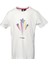 911495-9003 Bisiklet Yaka Regular Fit Baskılı Beyaz Kız Çocuk T-Shirt 1