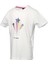 911495-9003 Bisiklet Yaka Regular Fit Baskılı Beyaz Kız Çocuk T-Shirt 3