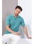 Mint Polo Yaka Fermuarlı Erkek Pamuk Triko T-Shirt 1