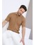 Camel Polo Yaka Fermuarlı Erkek Pamuk Triko T-Shirt 2