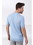 Mavi Polo Yaka Fermuarlı Erkek Pamuk Triko T-Shirt 5
