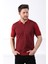 Tarçın/laci Polo Yaka Fermuarlı Erkek Pamuk Triko T-Shirt 4