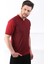 Tarçın/laci Polo Yaka Fermuarlı Erkek Pamuk Triko T-Shirt 5