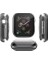 Apple Watch Uyumlu Siyah Yumuşak Silikon Önü Kapalı 38 mm 360 Tam Koruma Siyah 4