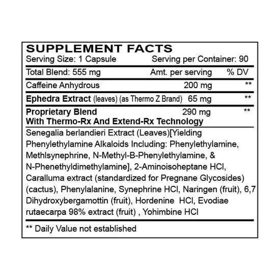 Dietary Supplement Innovative Labs Black Mamba fat burner Hyperrush