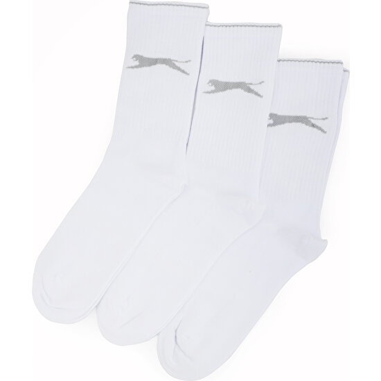 Slazenger Beyaz Jago 3 Lü Spor Giyim Erkek Soket Çorap